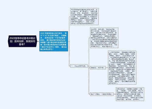 2022国考申论备考冲刺计划：国考在即，我该如何备考？