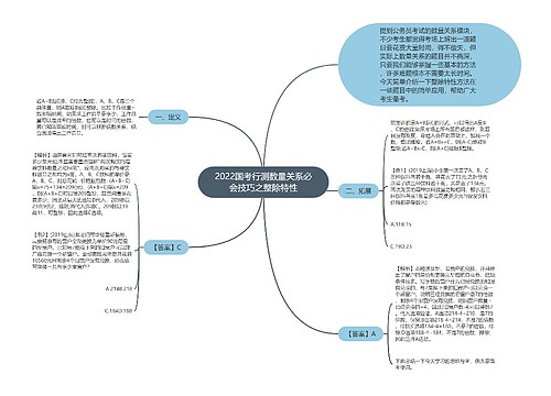 2022国考行测数量关系必会技巧之整除特性