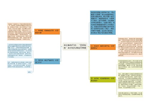 申论备考干货：“四招制胜”助你轻松搞定对策题