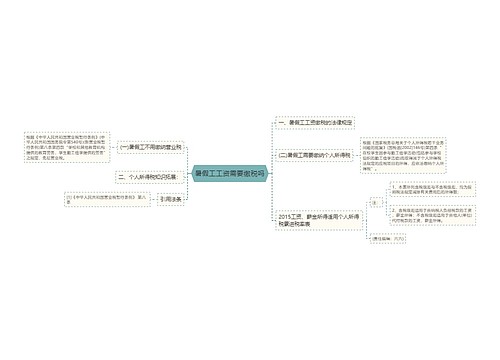 暑假工工资需要缴税吗