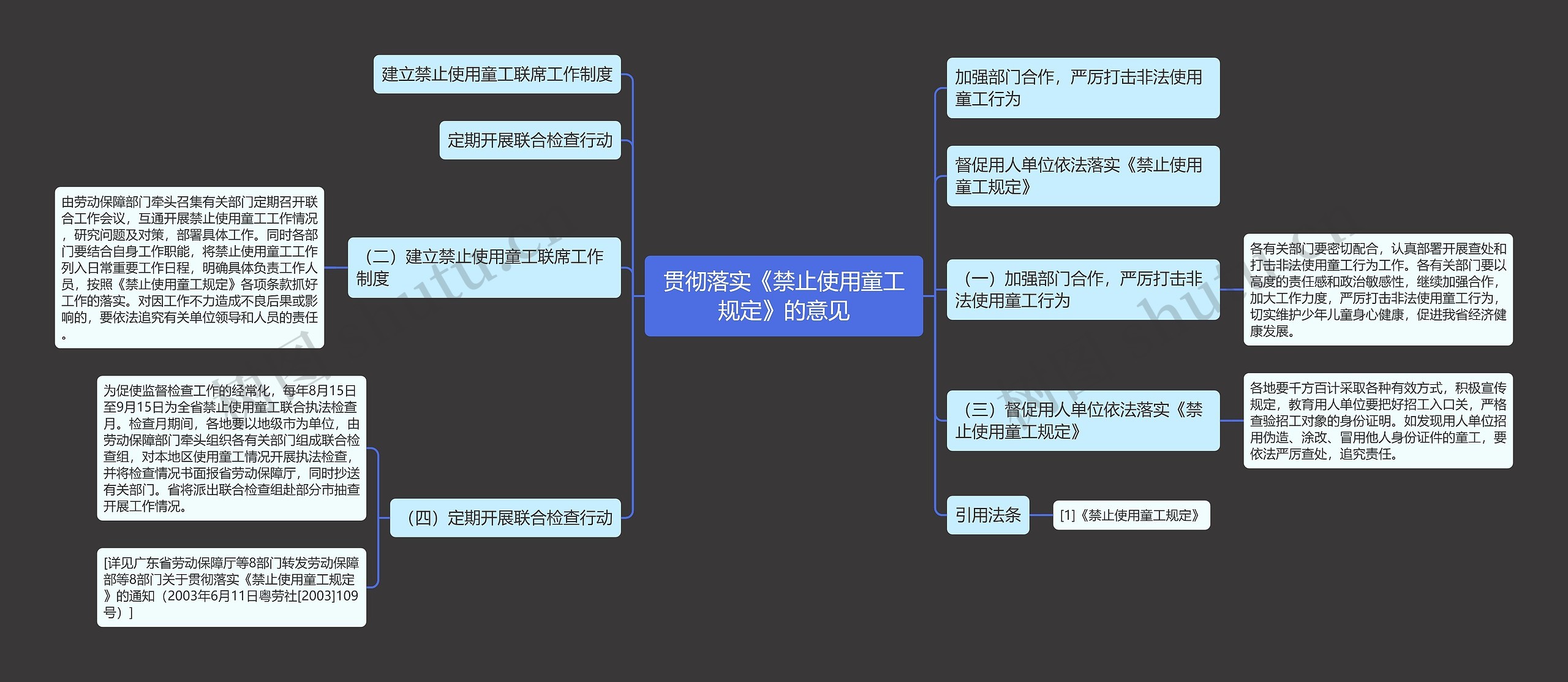 贯彻落实《禁止使用童工规定》的意见