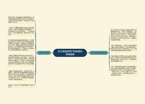 新三板垫资开户风险增加券商退路