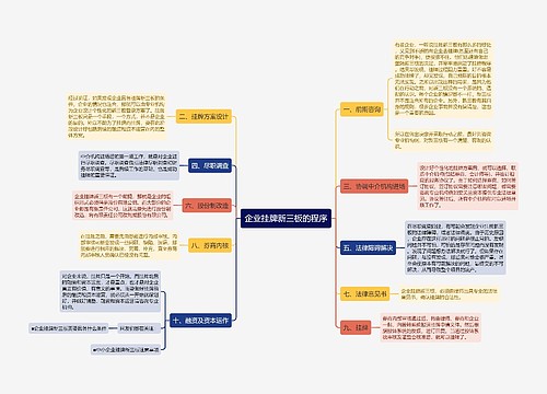 企业挂牌新三板的程序