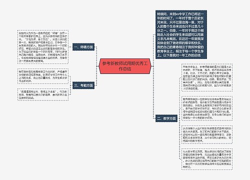 参考新教师试用期优秀工作总结