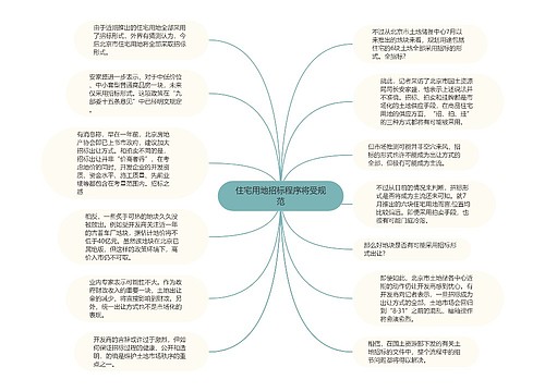 住宅用地招标程序将受规范