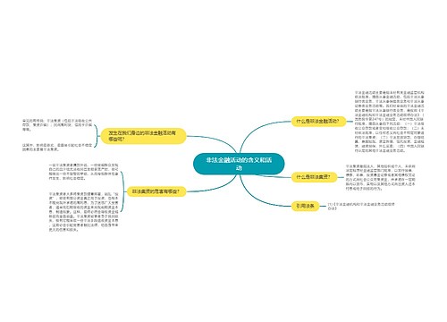 非法金融活动的含义和活动