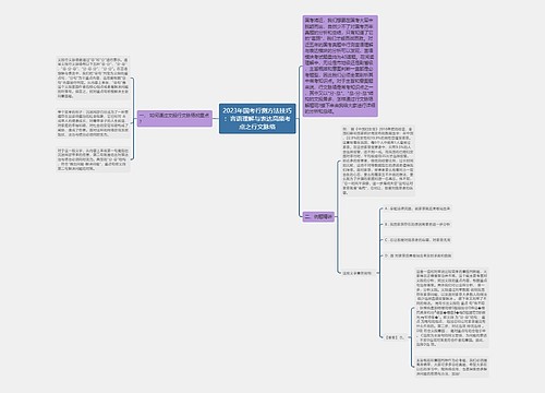 2023年国考行测方法技巧：言语理解与表达高频考点之行文脉络