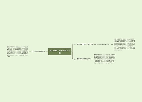 春节放假工资怎么算才正确