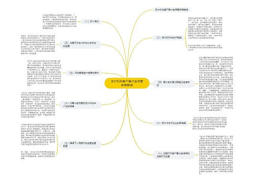 支付机构客户备付金存管政策解读