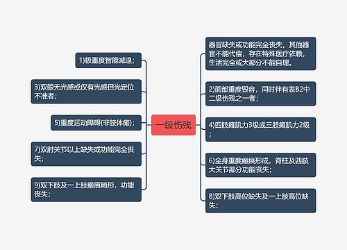 一级伤残