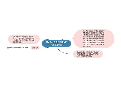 用人单位应当依法建立和完善规章制度