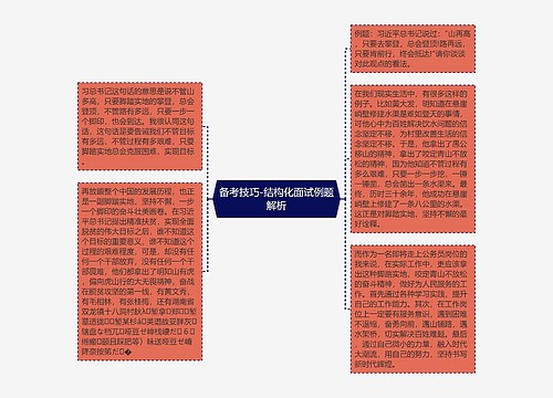 备考技巧-结构化面试例题解析