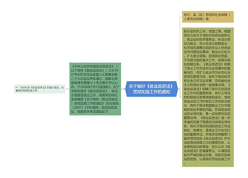 关于做好《就业促进法》贯彻实施工作的通知