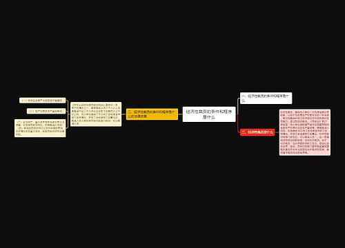 经济性裁员的条件和程序是什么