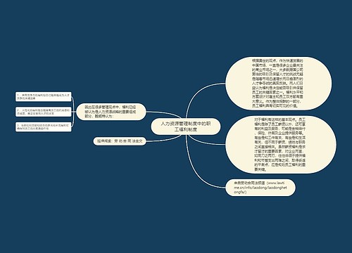 人力资源管理制度中的职工福利制度