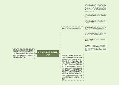 女职工可以享受哪些特殊保护