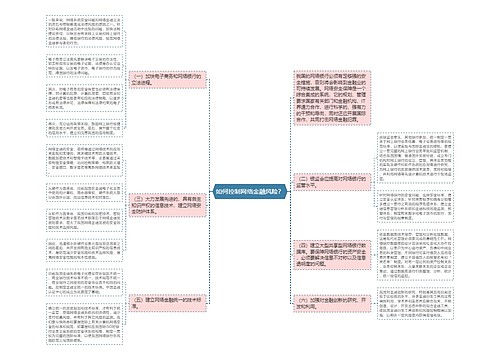 如何控制网络金融风险？