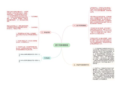 四个月辞退赔偿