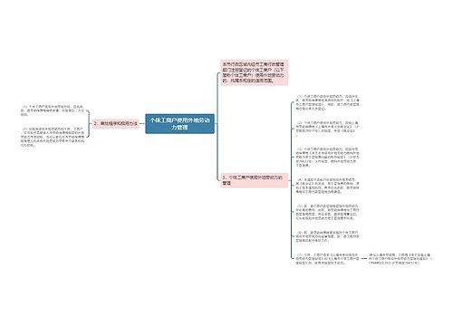 个体工商户使用外地劳动力管理