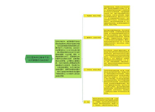 2022国考申论备考干货：如何掌握好归纳总结?