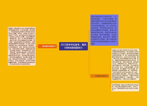 2022国考申论备考：概括归纳类题做题技巧