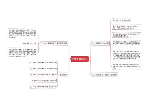 好多岁算未成年