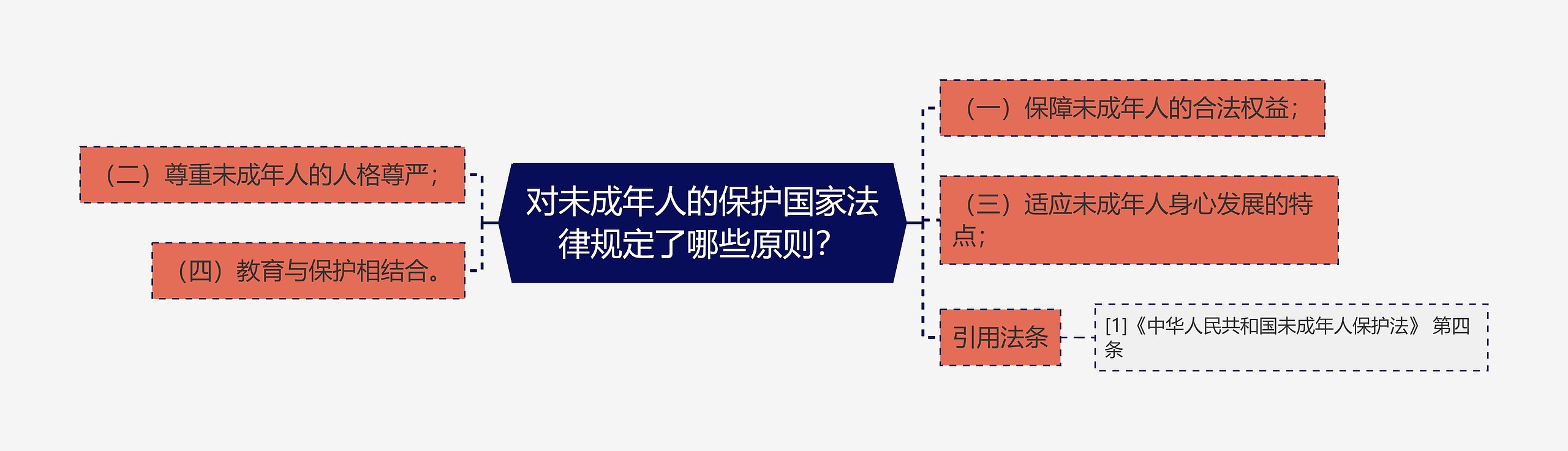 对未成年人的保护国家法律规定了哪些原则？