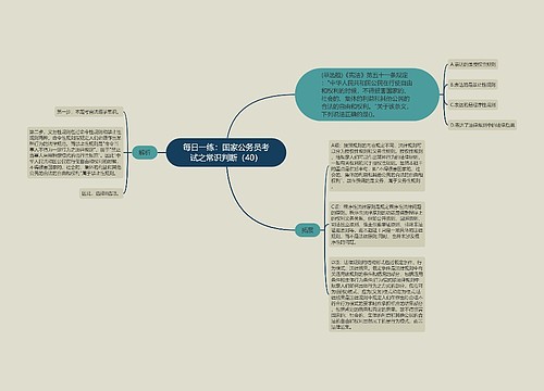 每日一练：国家公务员考试之常识判断（40）