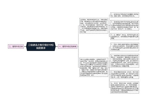 二级建造之推行低价中标前提要求