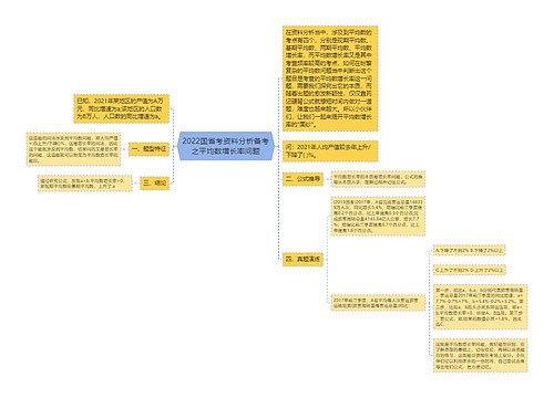 2022国省考资料分析备考之平均数增长率问题