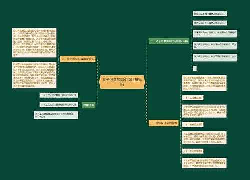 父子可参加同个项目投标吗