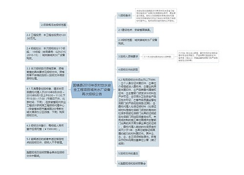 固镇县2010年农村饮水安全工程项目城关水厂设备再次招标公告