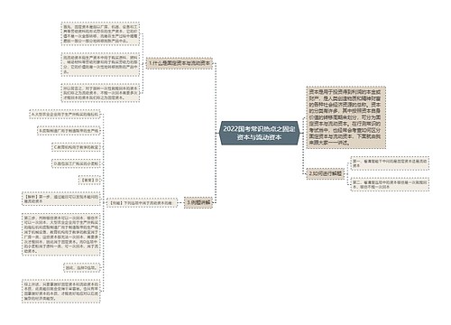 2022国考常识热点之固定资本与流动资本