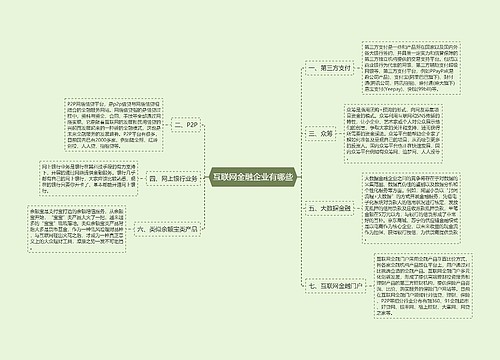 互联网金融企业有哪些