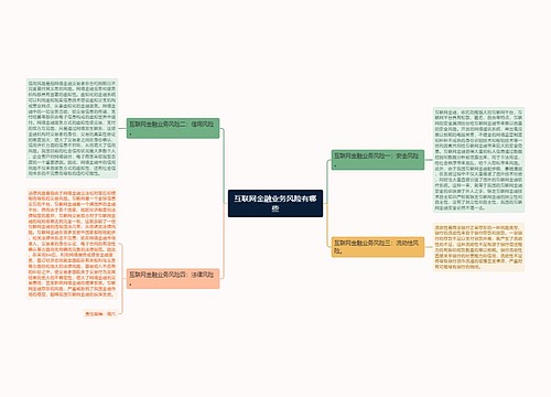 互联网金融业务风险有哪些