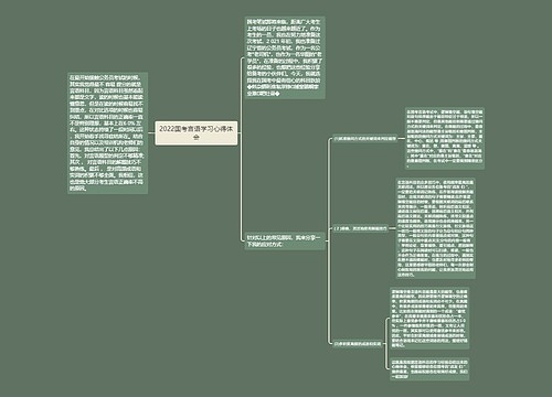 2022国考言语学习心得体会