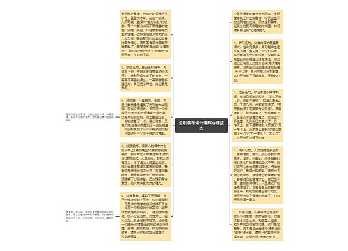 全职备考如何缓解心理疲态