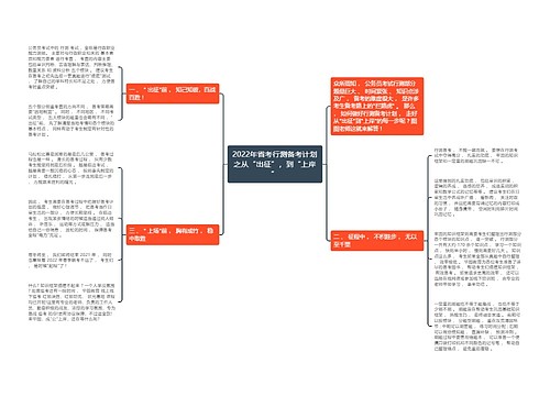 2022年省考行测备考计划之从“出征”，到“上岸”