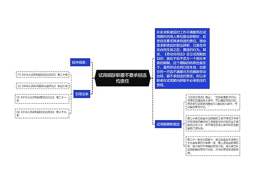 试用期辞职要不要承担违约责任