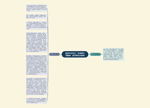 国考申论范文：弘扬塞罕坝精神，倡导绿色发展观