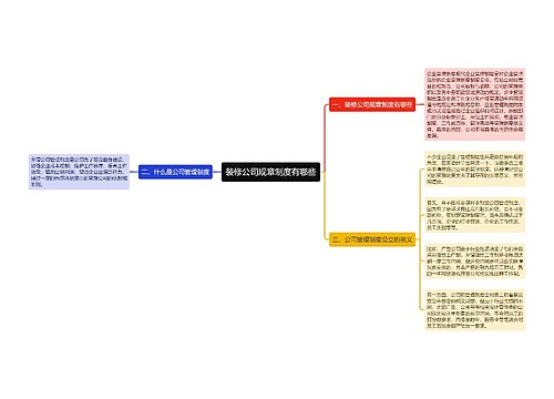 装修公司规章制度有哪些