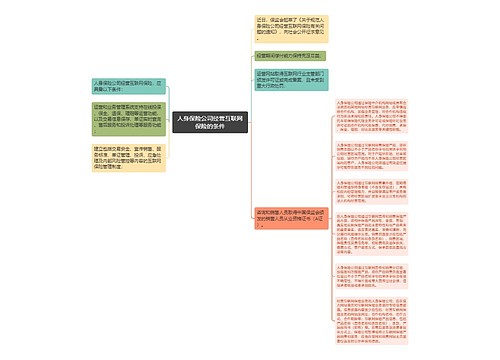 人身保险公司经营互联网保险的条件