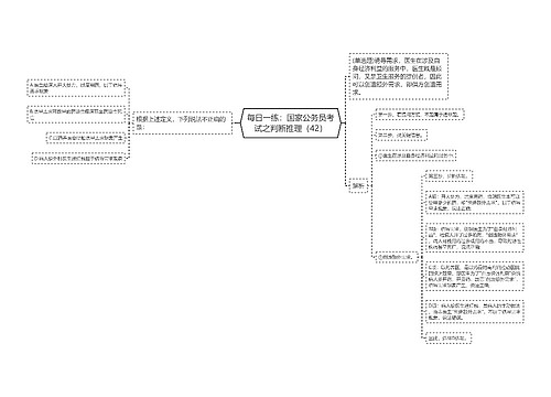 每日一练：国家公务员考试之判断推理（42）