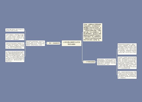 公务员面试答题中如何体现政治素养