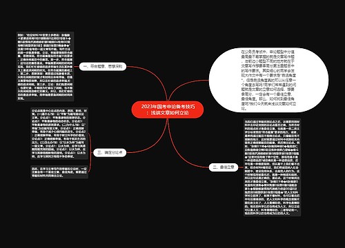  2023年国考申论备考技巧：浅谈文章如何立论