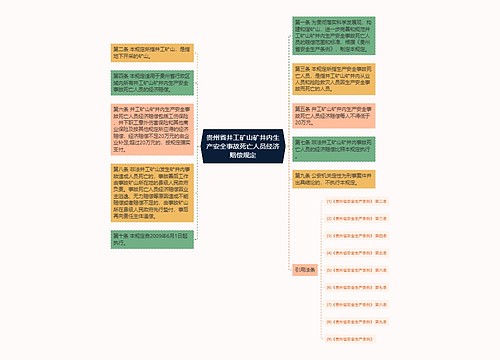 贵州省井工矿山矿井内生产安全事故死亡人员经济赔偿规定