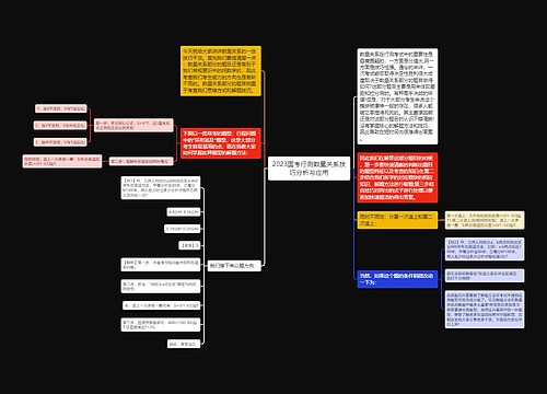 2023国考行测数量关系技巧分析与应用