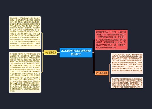 2022国考申论评价类题型解题技巧