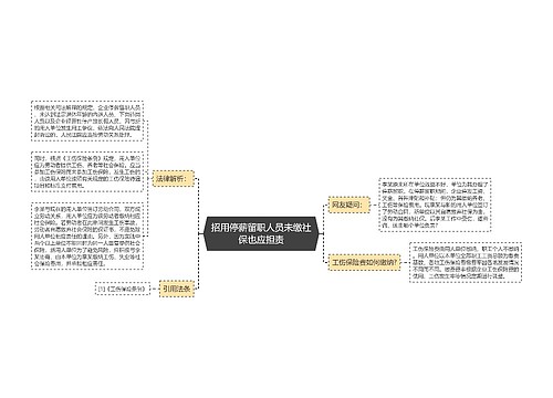 招用停薪留职人员未缴社保也应担责