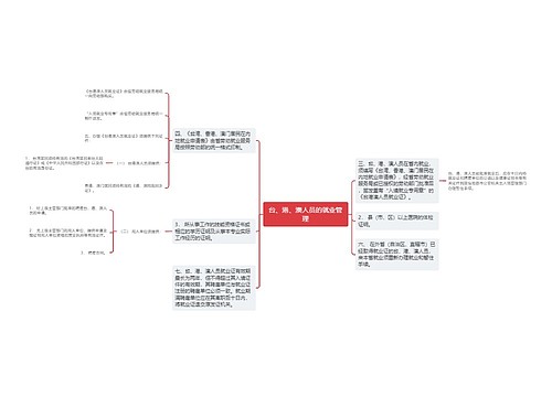 台、港、澳人员的就业管理